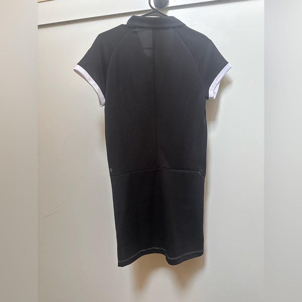 NWOT ADIDAS Monochrome Colorblock Black and White Polo golf dress size XS - Picture 4 of 10